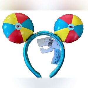 Disney Cruise Line Castaway Cay Inflatable Beach Ball Mickey Mouse Ears Headband